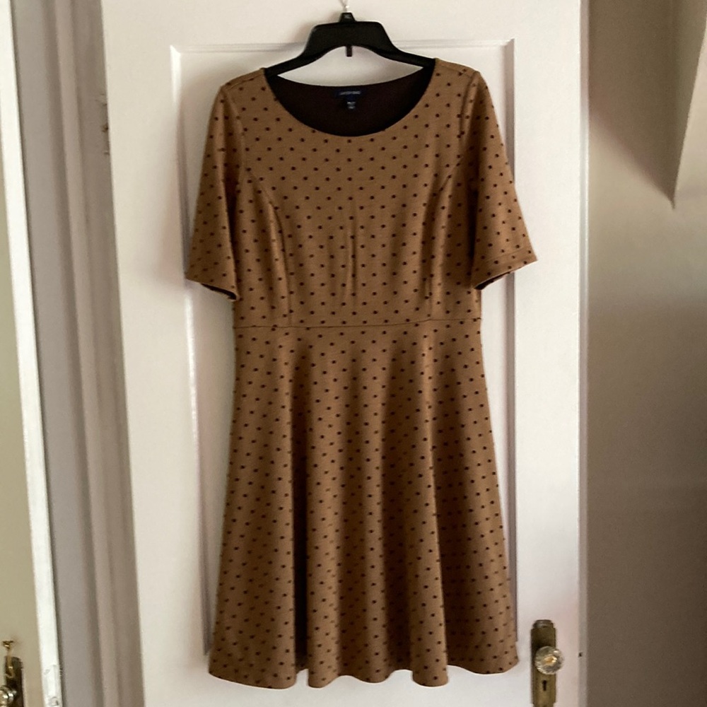 Lands End M Petite fit and flare dress.